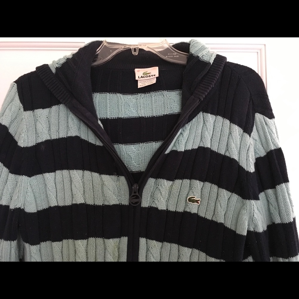 LACOSTE zip sweater hoodie